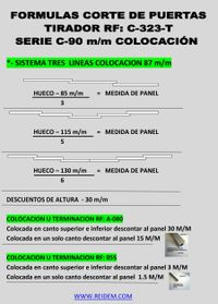 FORMULAS CORTE DE PANELES FORMULAS CORTE DE PANELES