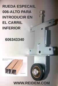 RF-006 ALTO PARA CARRIL OCULTO RUEDA CÓNCAVA DE 30 mm RF-006 ALTO PARA CARRIL OCULTO RUEDA CÓNCAVA DE 30 mm